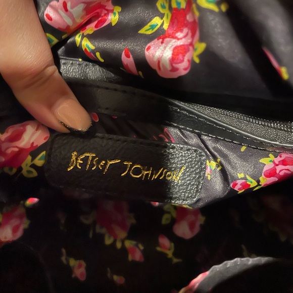 Betsey Johnson polka dot bow yellow tote purse - Picture 7 of 11